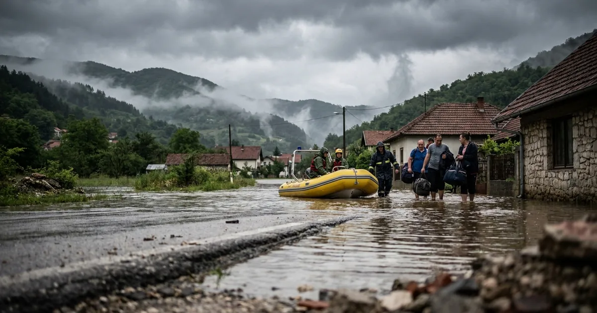 Bosna'da fırtına uyarısı: Orta ve Doğu bölgeleri dikkat