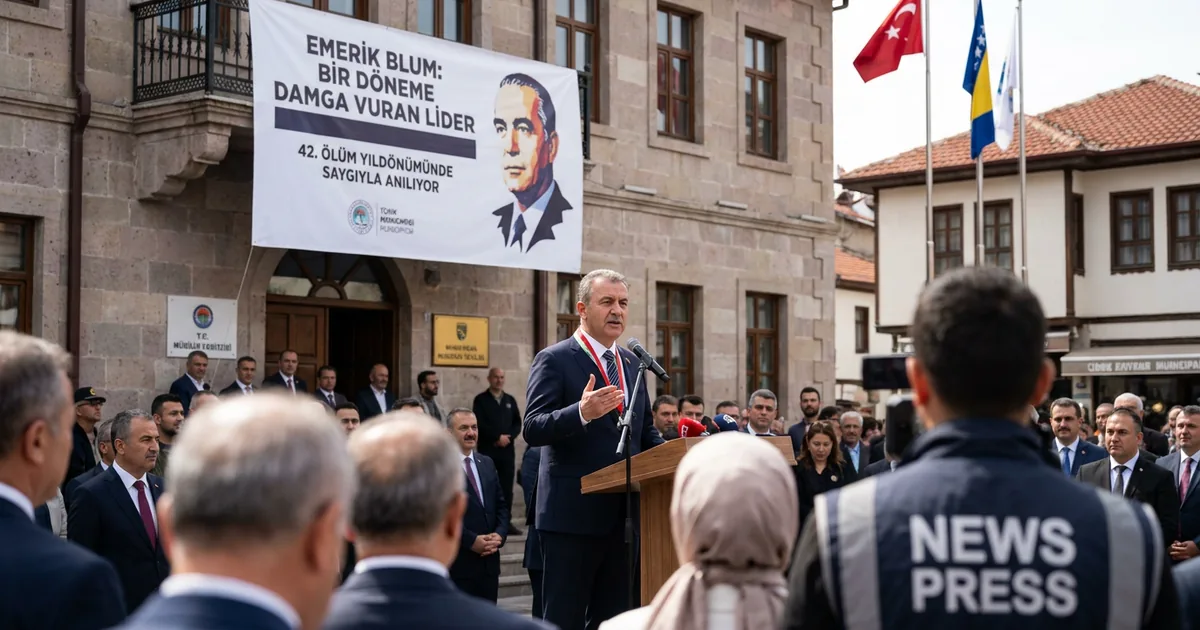 Bir döneme damga vuran lider: Emerik Blum saygıyla anılıyor