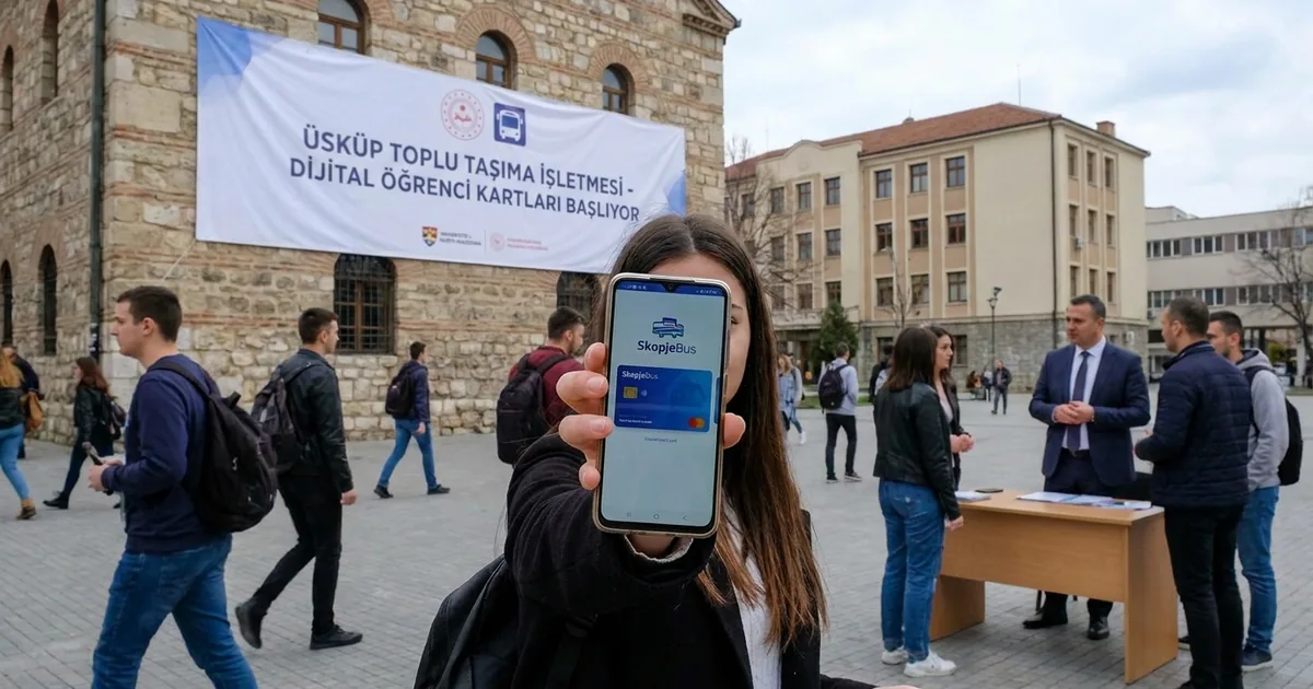 SkopjeBus uygulaması ile öğrenci kartları dijitalleşiyor - Bosna Haber