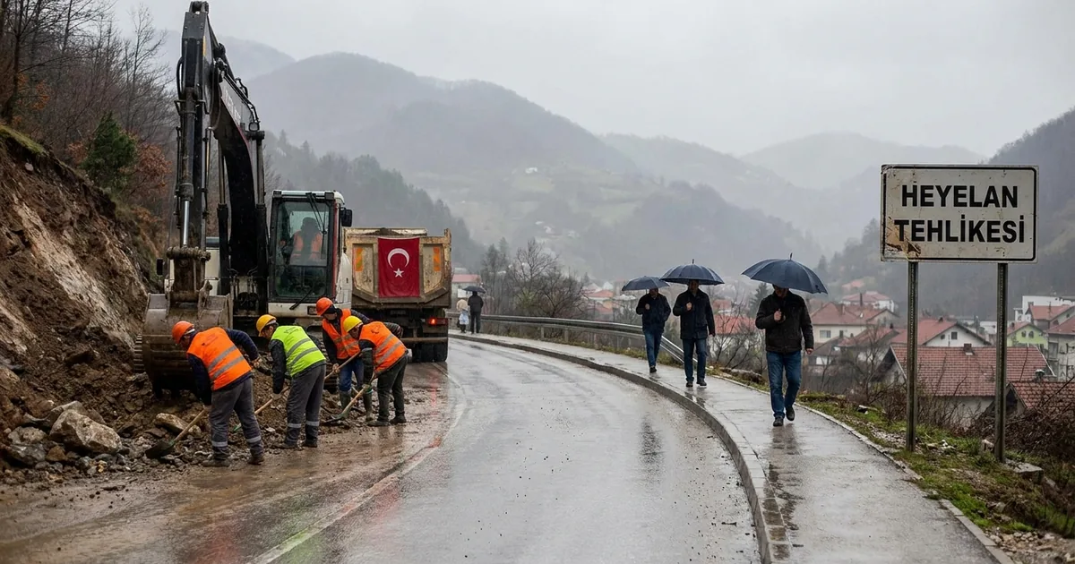 Yollarda dikkatli olun: Islak zemin ve heyelan tehlikesi