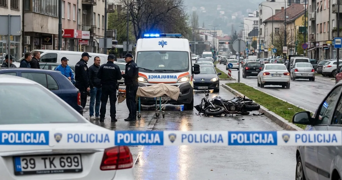 Trebinje yakınlarında feci kaza: Motosikletli genç öldü