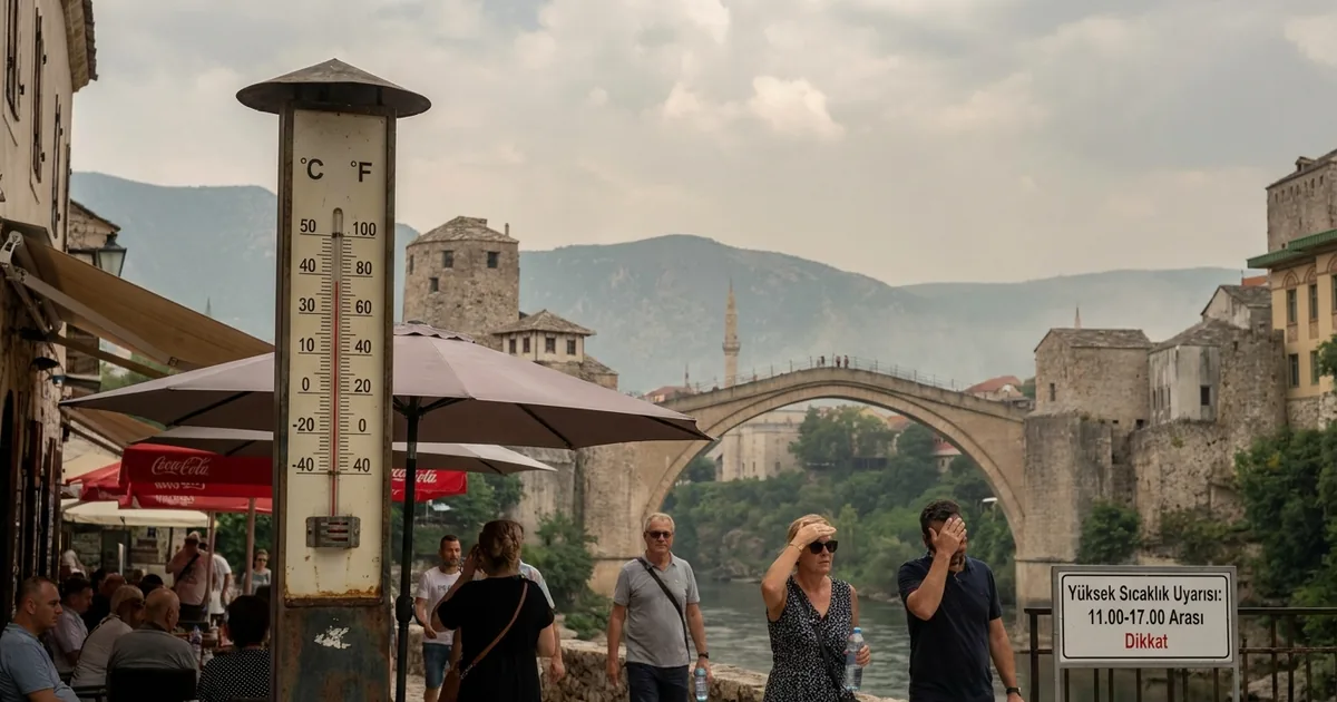 Bosna Hersek'te Yüksek Sıcaklık Uyarısı
