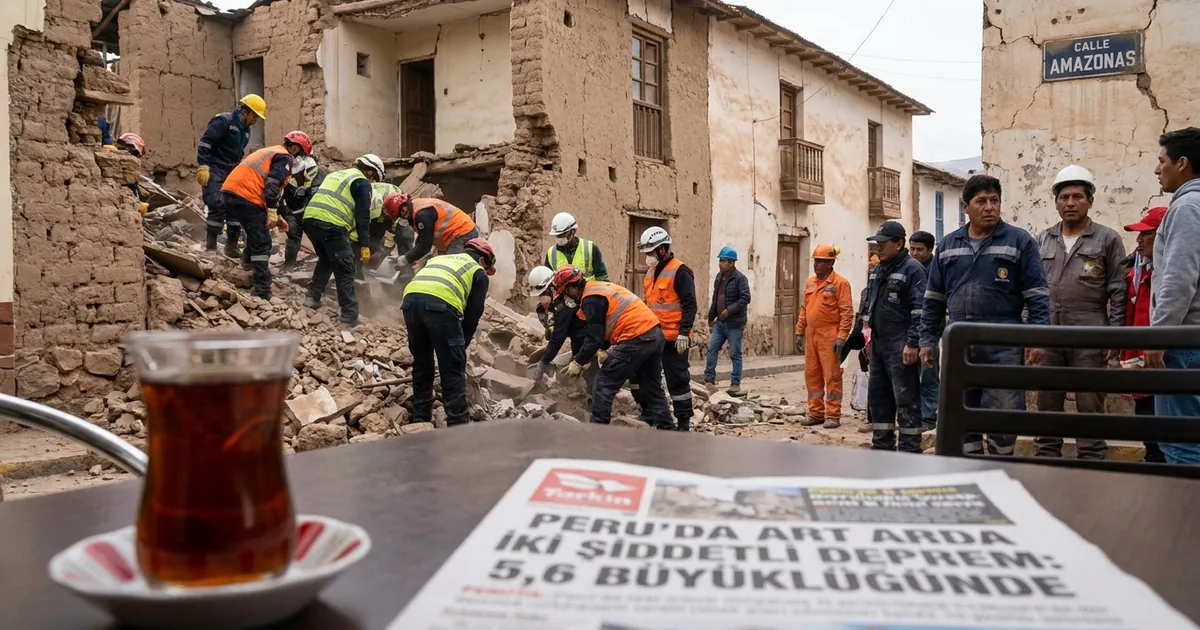 Peru'da art arda iki şiddetli deprem: 5,6 büyüklüğünde