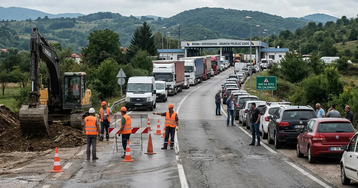 Bosna Hersek sınır kapılarında uzun araç kuyrukları oluştu