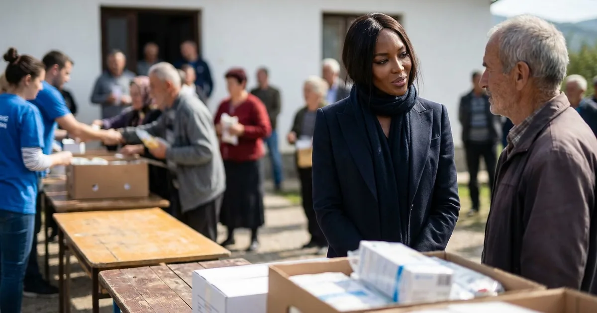Naomi Campbell, Bosna Hersek’i de etkileyen yardım kuruluşu