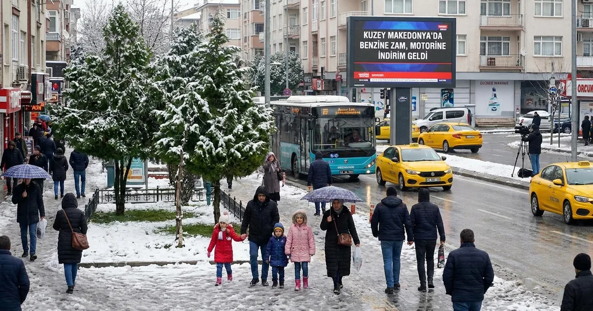 Kuzey Makedonya'da Benzine Zam, Motorine İndirim Geldi