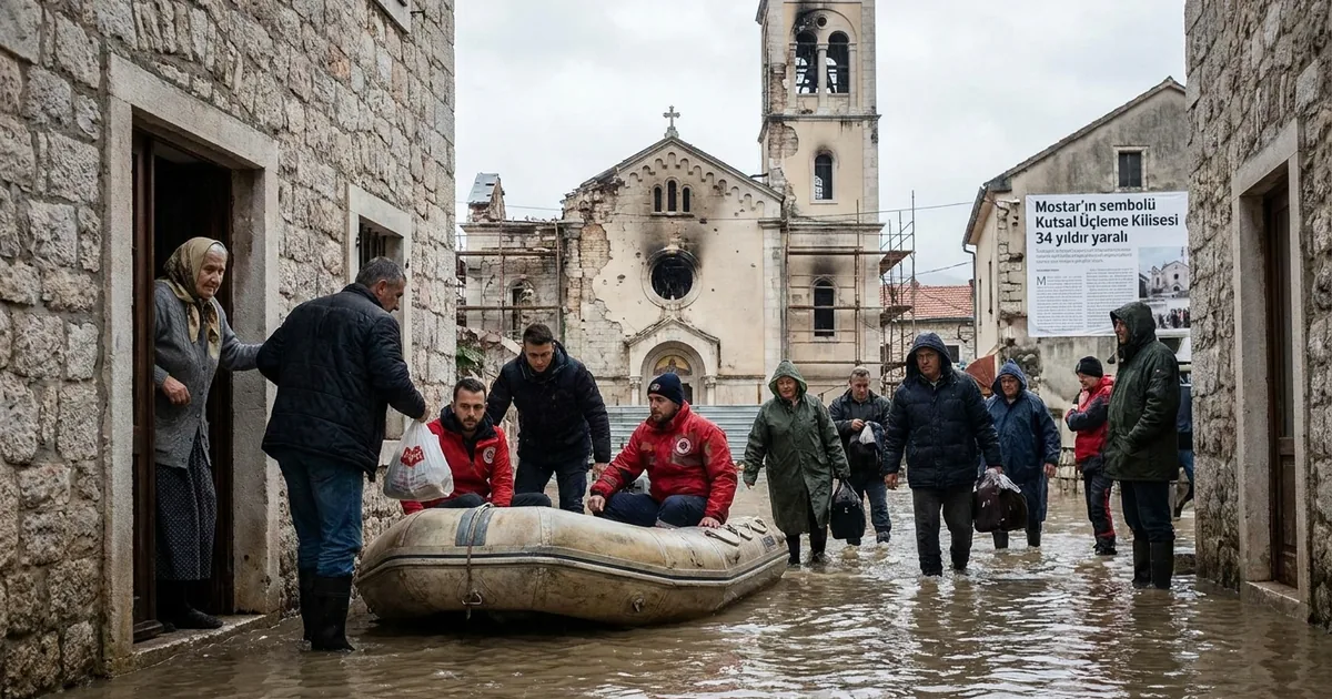 Mostar’ın sembolü Kutsal Üçleme Kilisesi 34 yıldır yaralı