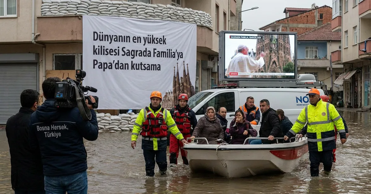 Dünyanın en yüksek kilisesi Sagrada Familia’ya Papa’dan kutsama
