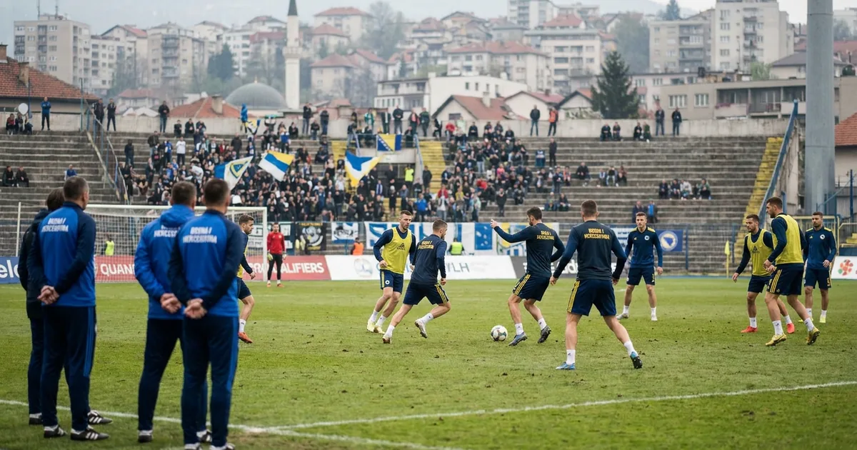 Grbavica Stadı'nda coşku: Milli takım ABD'ye hazırlanıyor