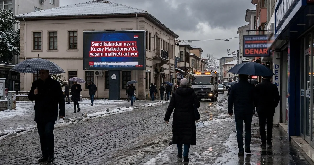 Sendikalardan uyarı: Kuzey Makedonya'da yaşam maliyeti artıyor