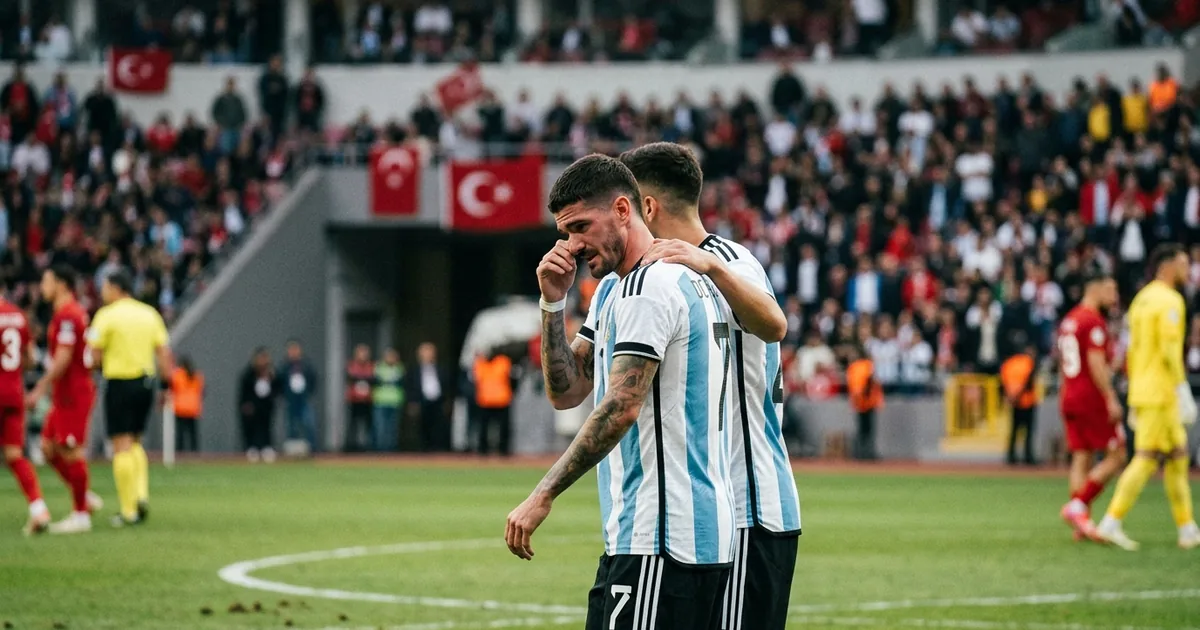 De Paul, Messi'nin babasının vefatı sonrası duygulandı