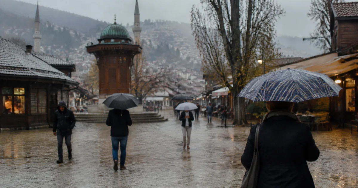 Bosna Hersek'te sağanak yağış ve gök gürültüsü bekleniyor