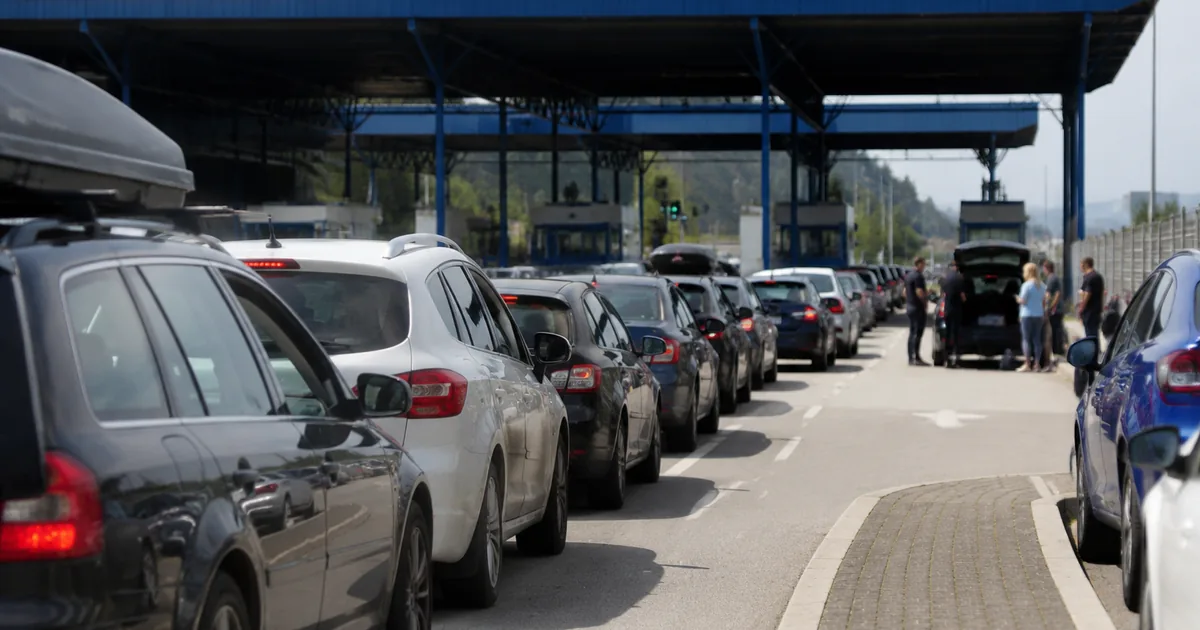 Bosna Hersek sınır kapılarında yoğunluk