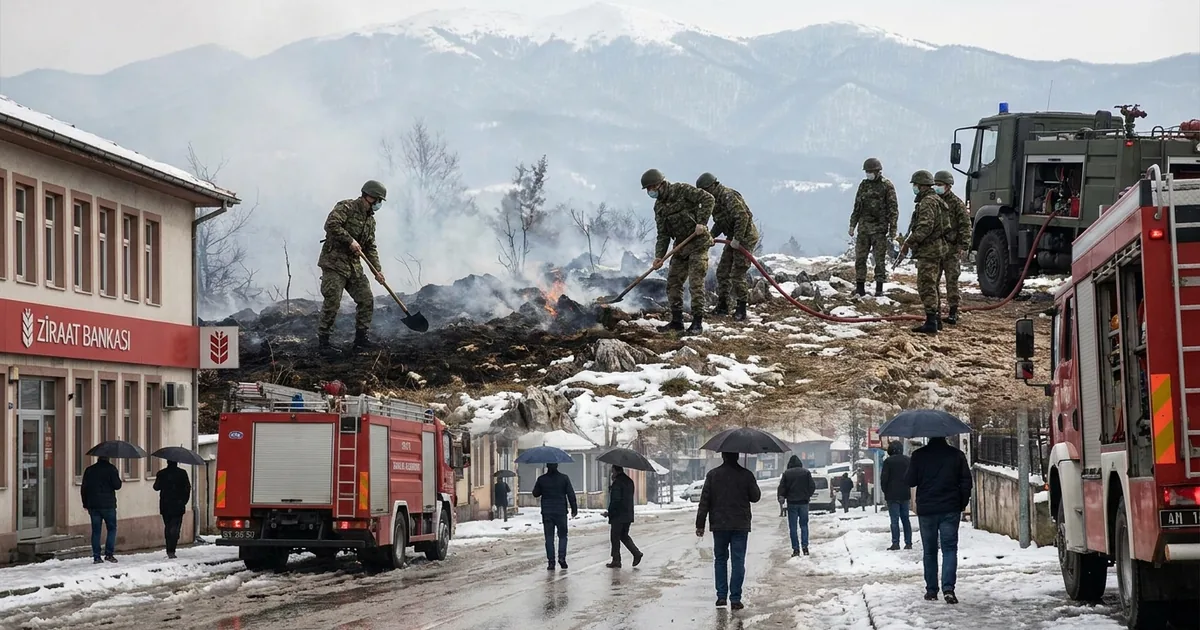 Bosna Hersek ordusu Bihać'taki orman yangınını durdurdu