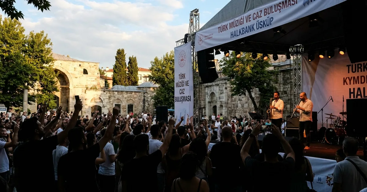 Makedonya Filarmoni Salonu'nda Türk müziği ve caz buluşması