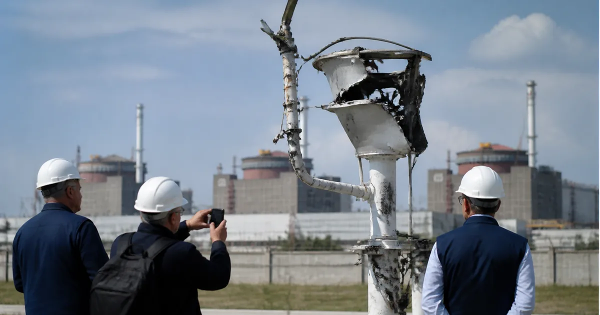 Zaporojye Nükleer Santrali'nde Drone Hasarı