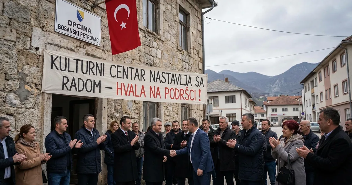 Bosanski Petrovac'ta kültür merkezi kapanmaktan kurtuldu