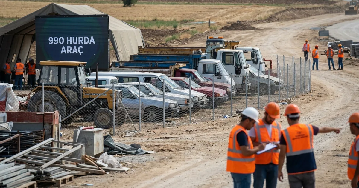 990 hurda araç elektronik açık artırmayla satışa çıkıyor