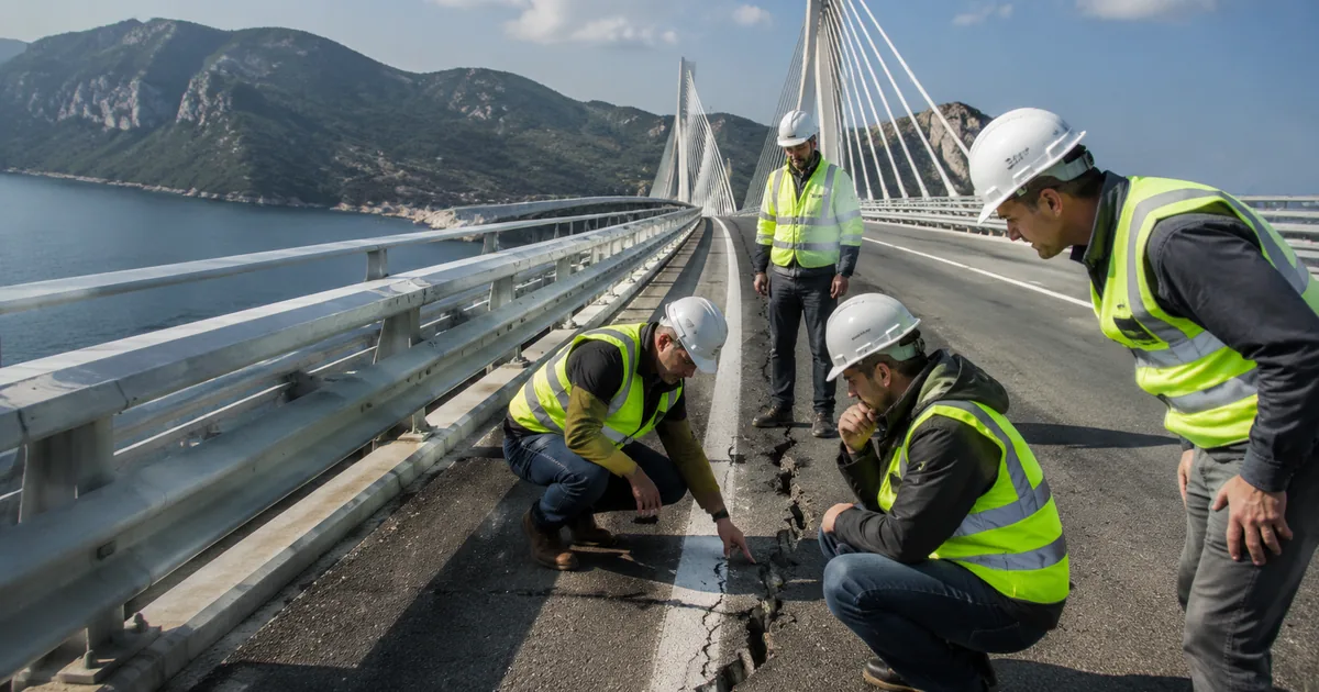 Hırvatistan'ın Gururu Pelješac Köprüsü Onarıma Alınıyor