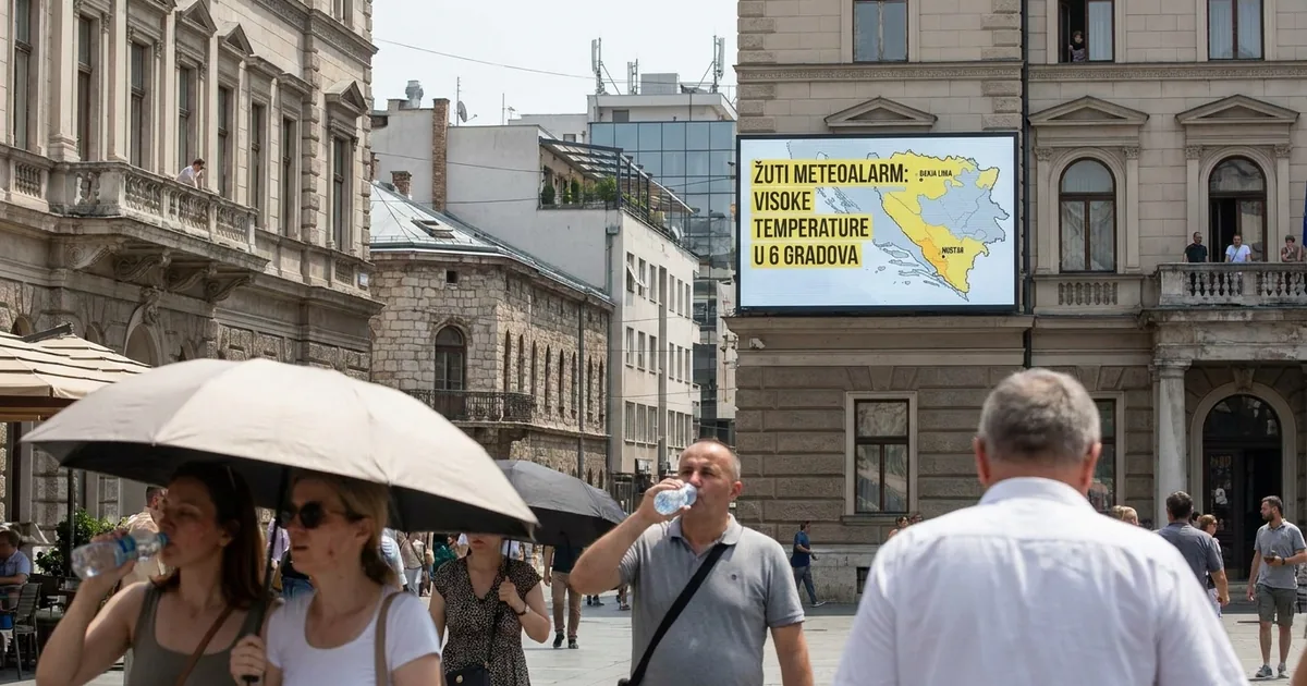 Banja Luka ve Mostar dahil 6 şehre sıcaklık uyarısı