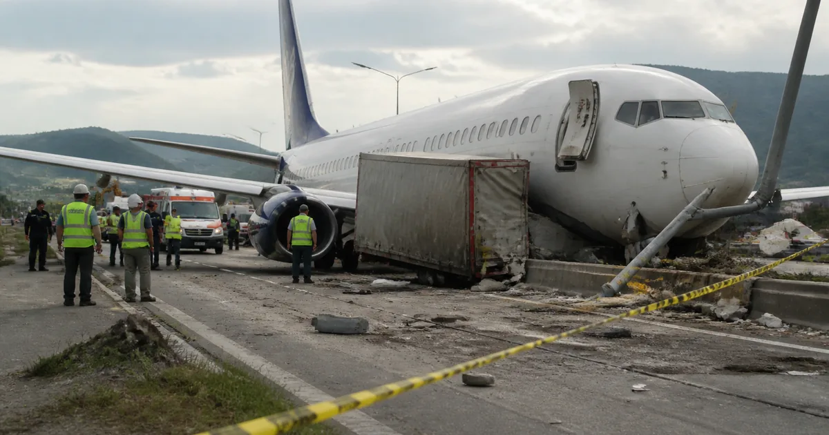 Boeing Otoyola Zorunlu İniş Yaptı: Kazada Yaralanan Yok