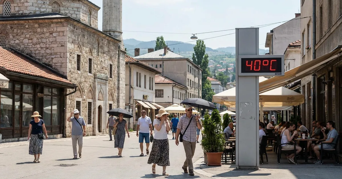 Bosna Hersek'te termometreler 40 dereceyi gösterecek