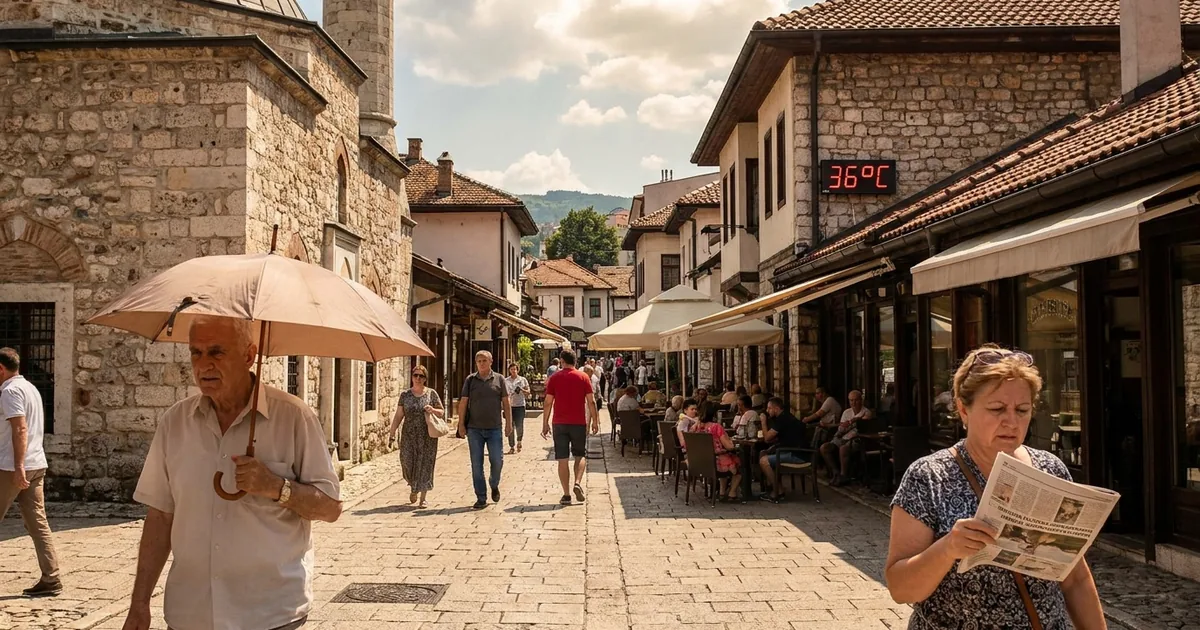 Bosna Hersek'te aşırı sıcak uyarısı: Güneş çarpmasına dikkat
