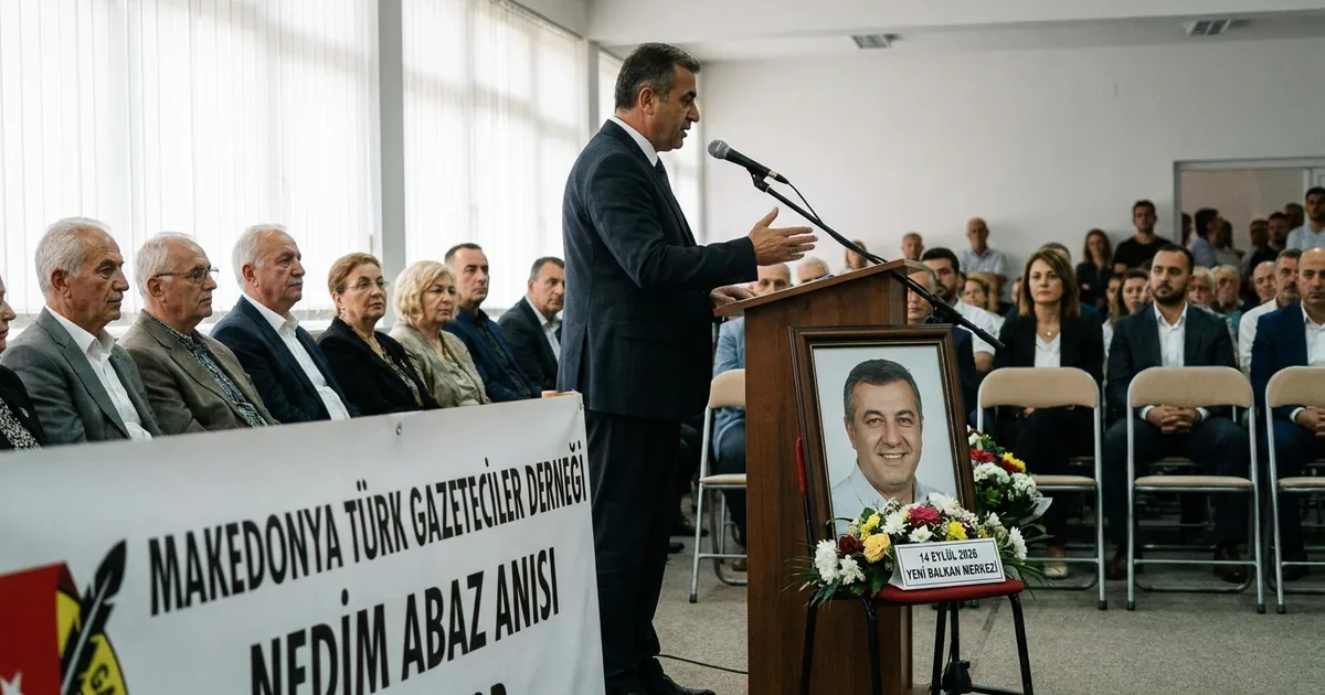 Makedonya Türk Gazeteciler Derneği Nedim Abaz'ı anıyor - Bosna Haber