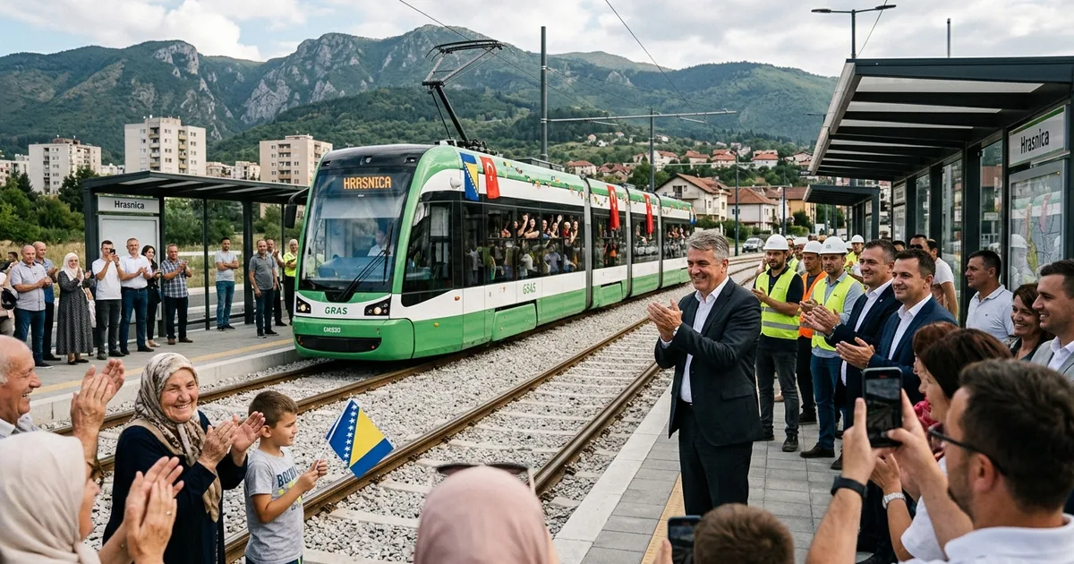 Saraybosna tramvay hattı Hrasnica'ya 64 yıl sonra ulaştı