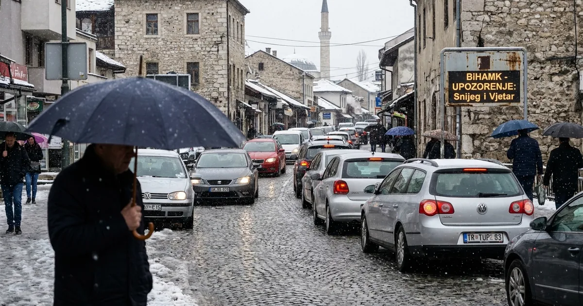 Bosna Hersek'te yoğunluk artıyor: Yağış ve rüzgara dikkat