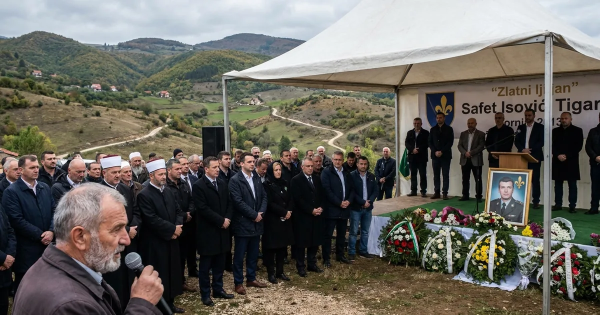 “Zlatni ljiljan” Safet Isović Tigar, Mijatovića Kosa’da Anıldı