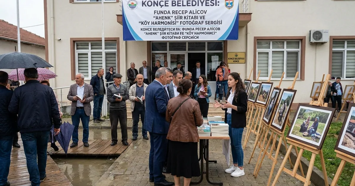 Konçe'de 'Ahenk' ve 'Köy Harmonisi' Sergisi Sanatseverlerle Buluştu
