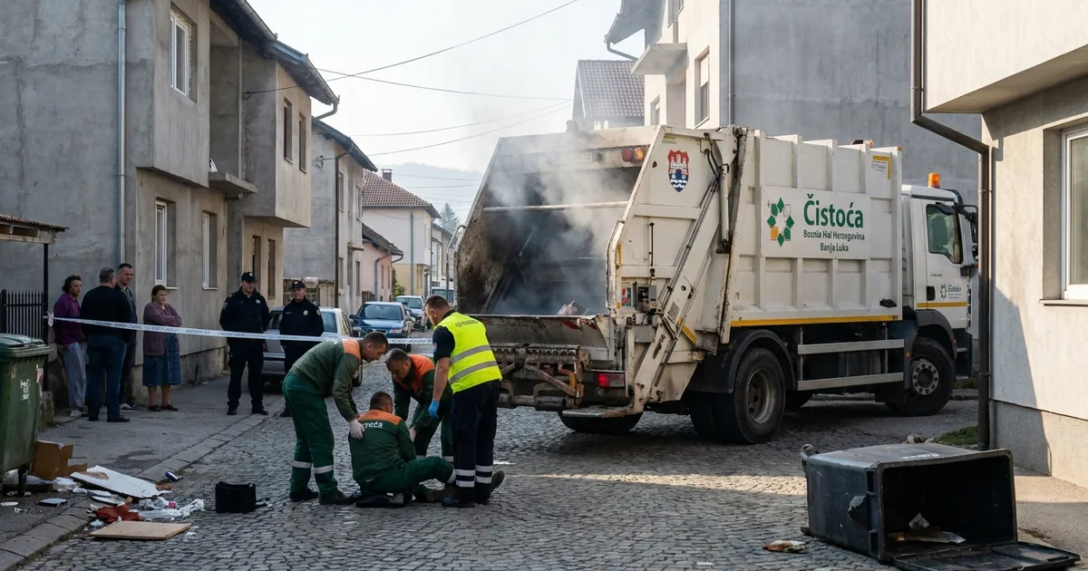Banja Luka’da çöp kamyonunda bomba patladı: 1 yaralı