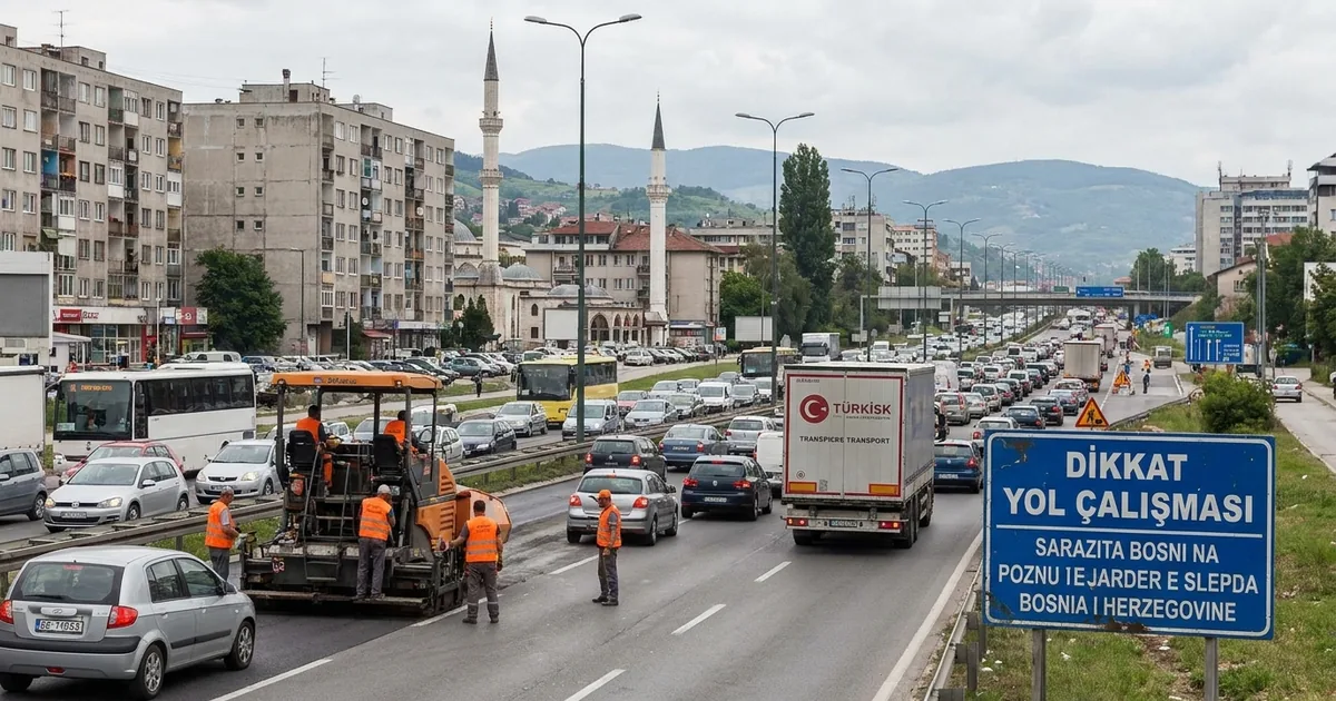 Bosna Hersek yollarında yoğun trafik ve çalışma uyarısı - Bosna Haber