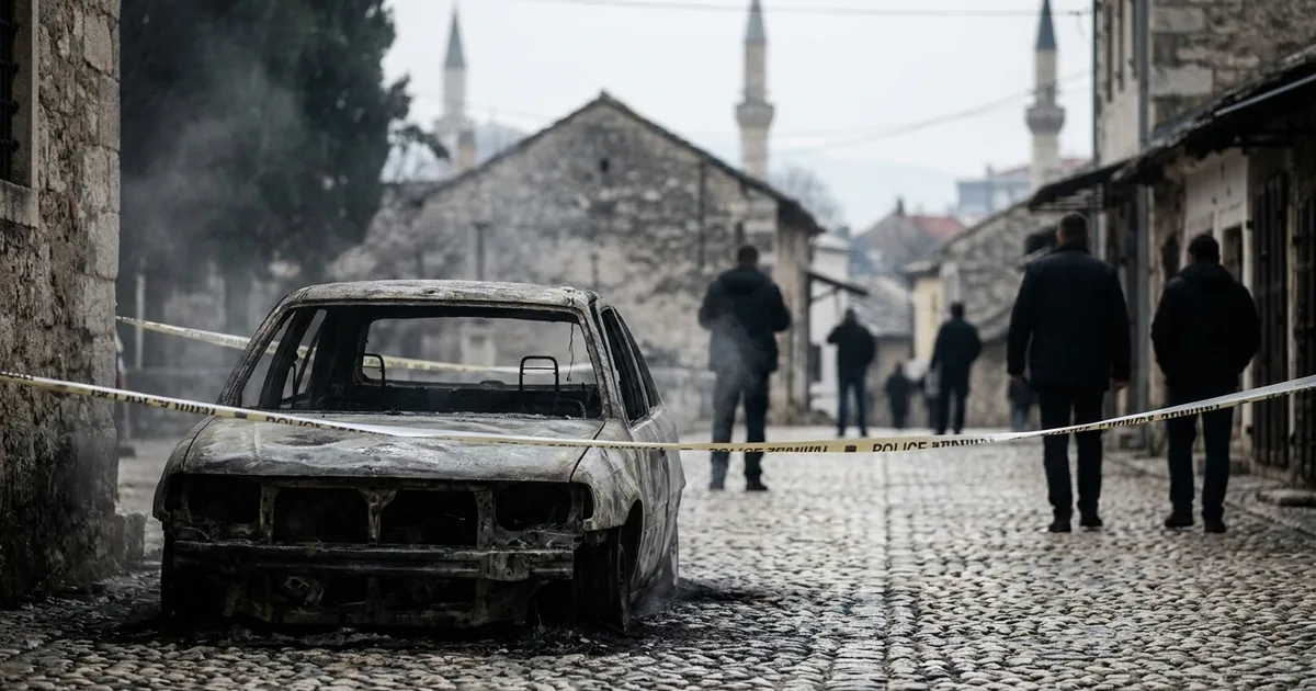 Mostar'da araç yakma şüphelisi iki kişi gözaltına alındı - Bosna Haber
