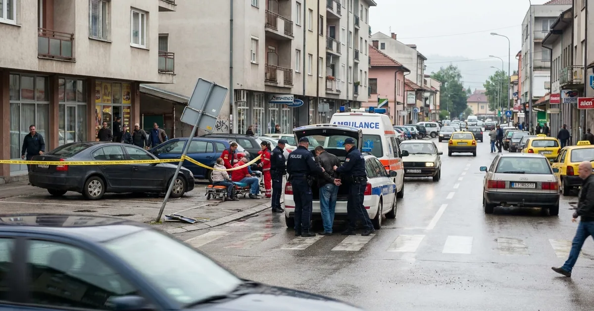 Prijedor'da kazaya sebep olup kaçan sürücü yakalandı
