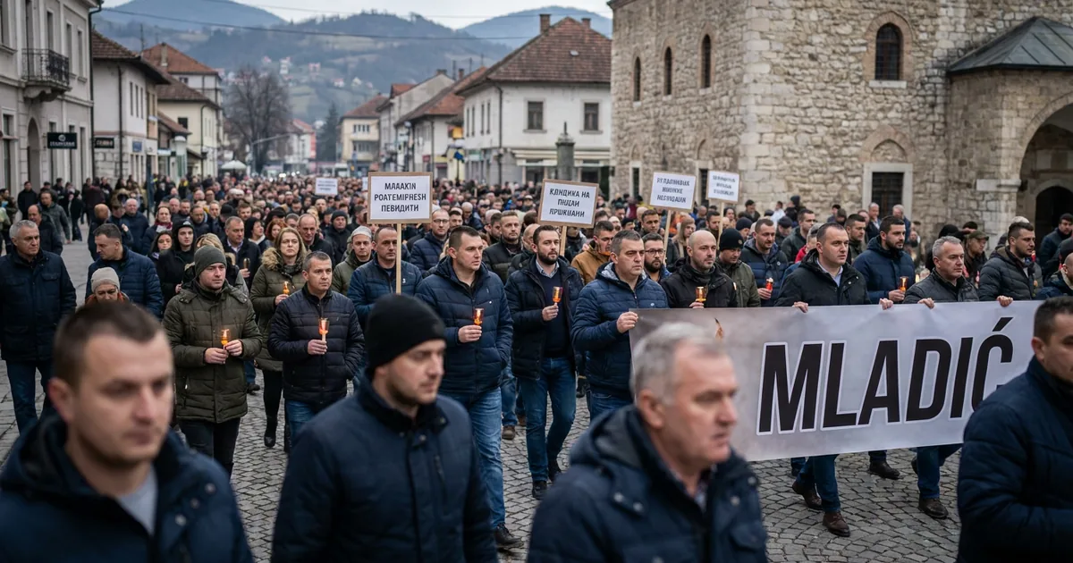 Zvornik'teki protesto gösterisinde Mladić adı zikredildi - Bosna Haber