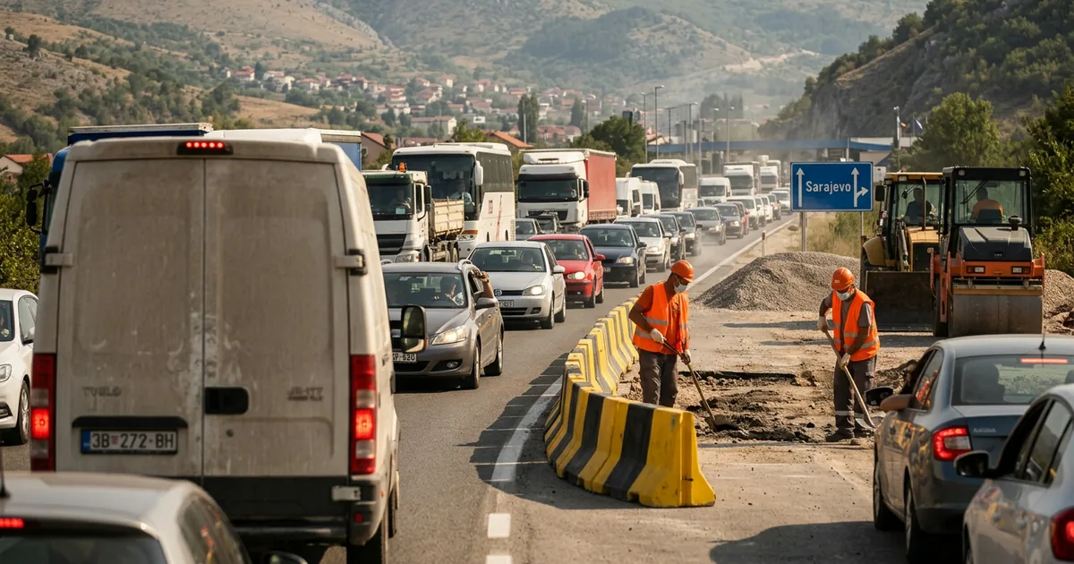 Bosna Hersek sınır kapılarında trafik yoğunluğu artıyor