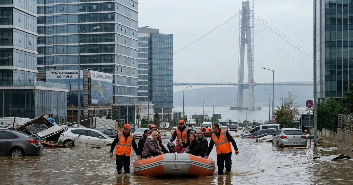Dünyanın en geniş asma köprüsü Çanakkale'de yükseliyor