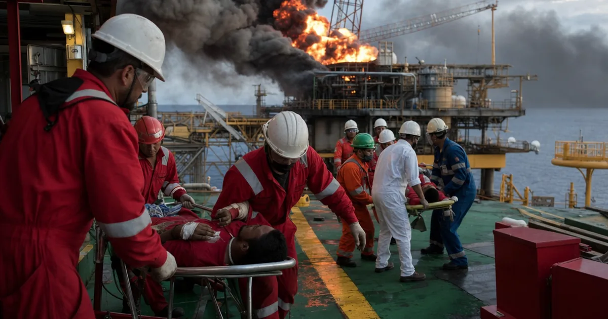 Venezuela'da Gaz Platformunda Patlama: 6 İşçi Yaralandı