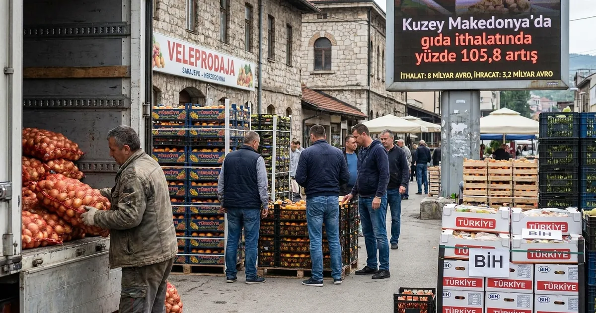 Kuzey Makedonya'da gıda ithalatında yüzde 105,8 artış