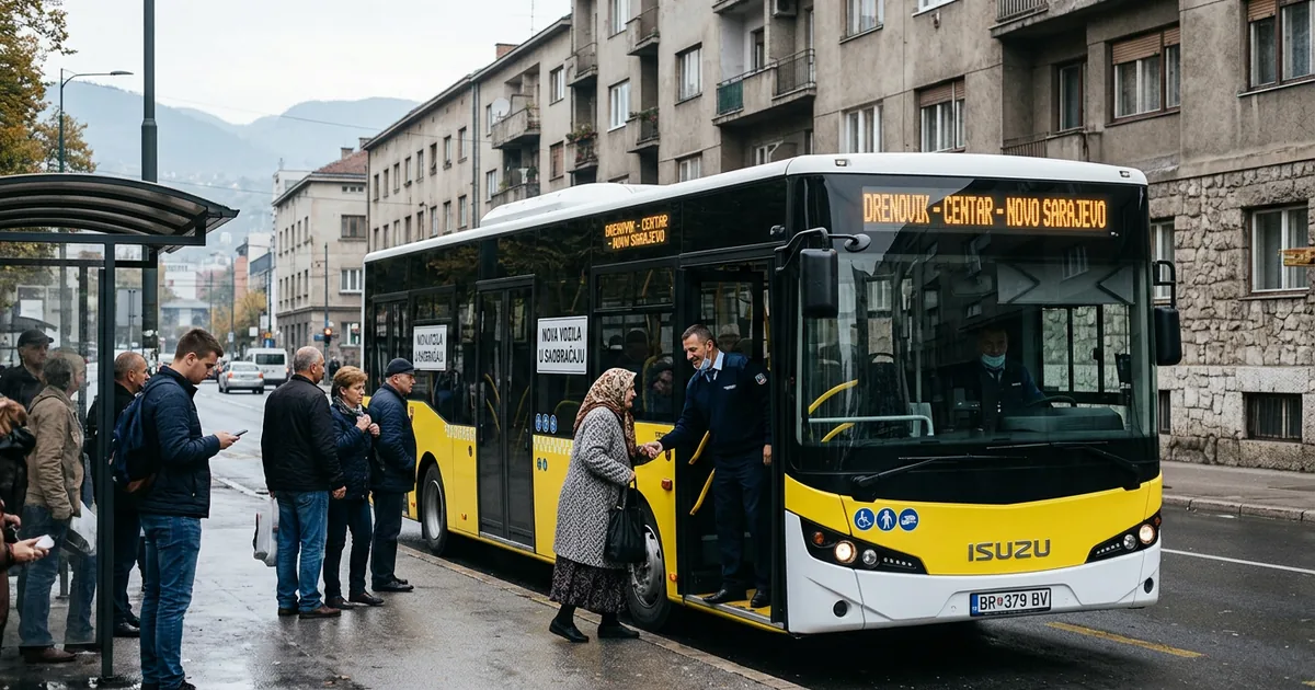 Yeni ISUZU otobüsler Saraybosna hatlarında seferlere başladı