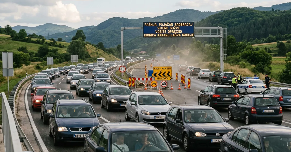 Bosna Hersek'te hafta sonu trafik yoğunluğu: Sürücülere uyarı