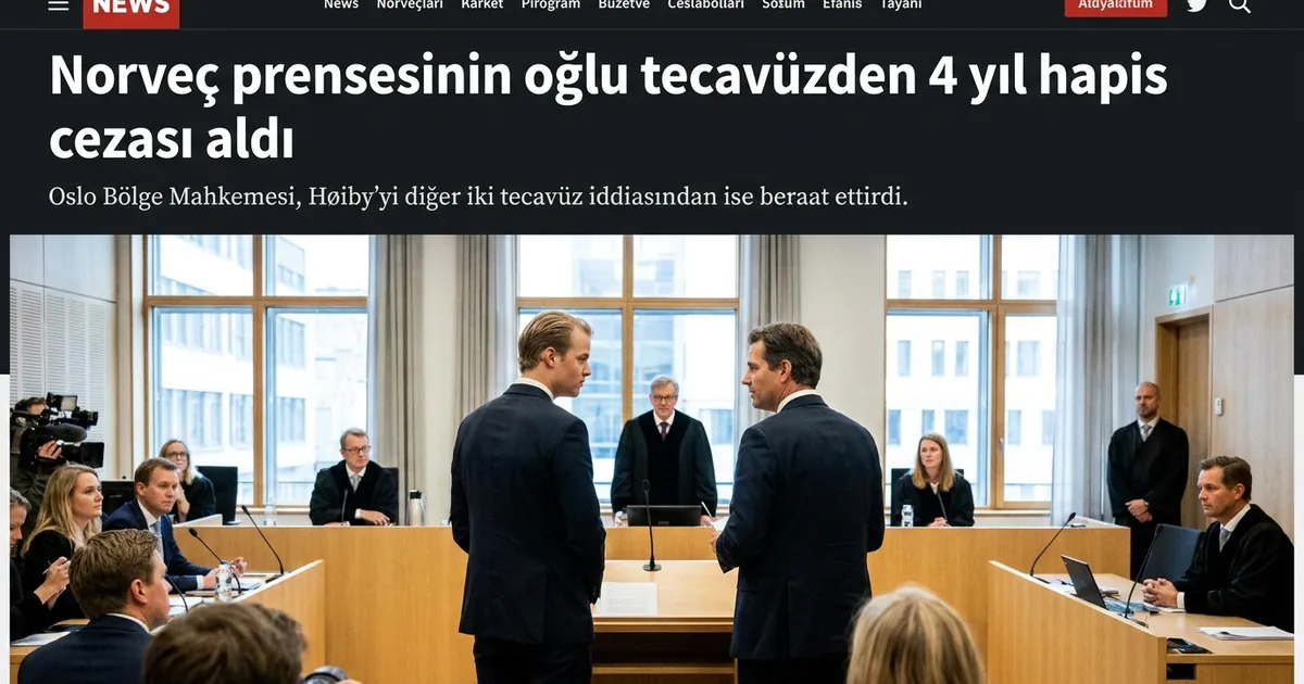 Norveç prensesinin oğlu tecavüzden 4 yıl hapis cezası aldı