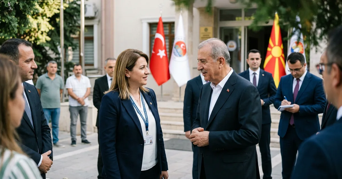 Kuzey Makedonya heyeti Türkiye'de iş birliği için görüştü