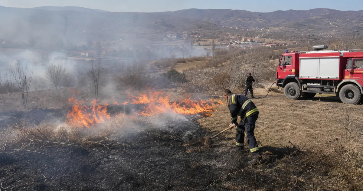 Bosna Hersek'te Kontrolsüz Anız Yangınları Alarm Veriyor