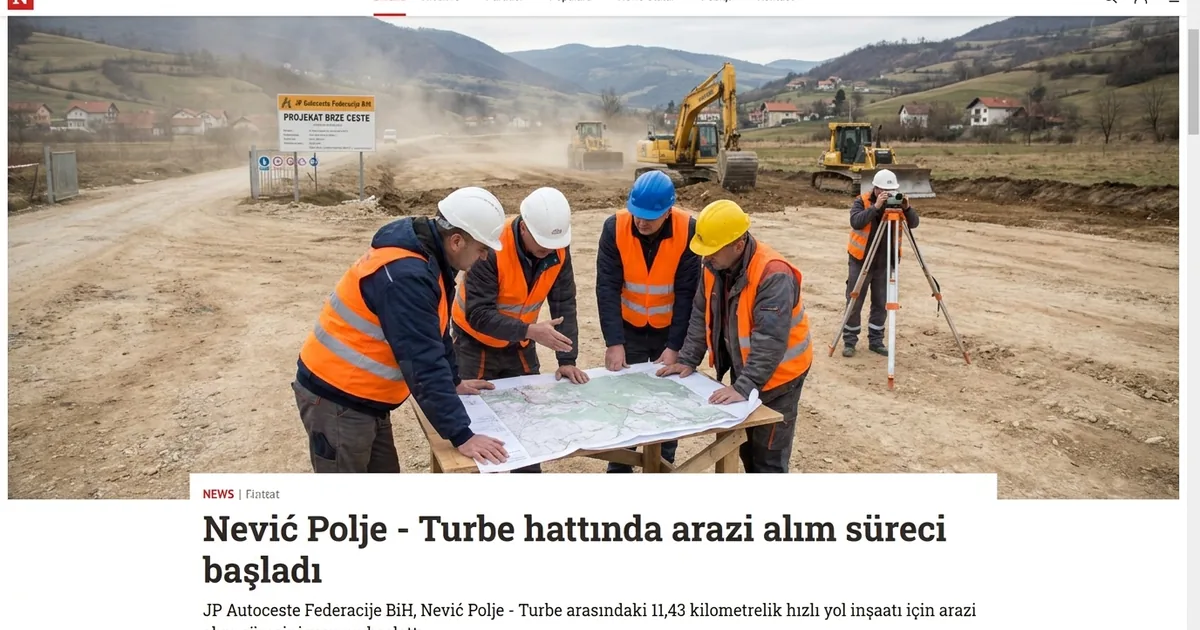 Nević Polje - Turbe hattında arazi alım süreci başladı - Bosna Haber
