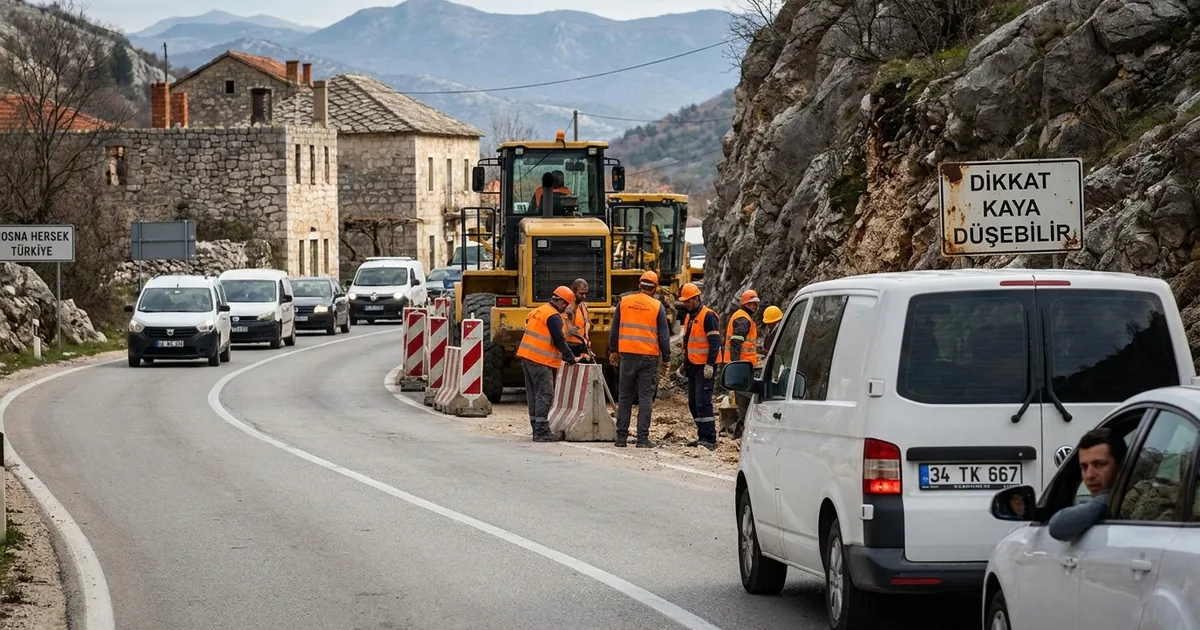 Sınır kapılarında bekleme azaldı, kaya düşmesine dikkat