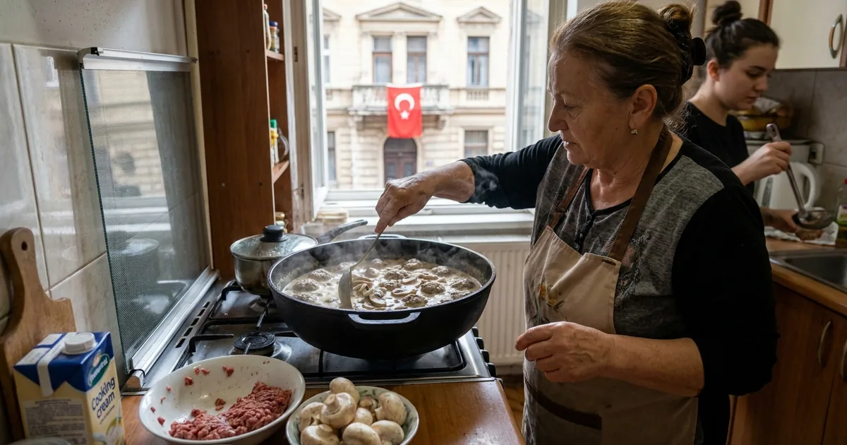 Tek tencerede hazırlanan nefis mantar soslu köfte yapımı - Bosna Haber