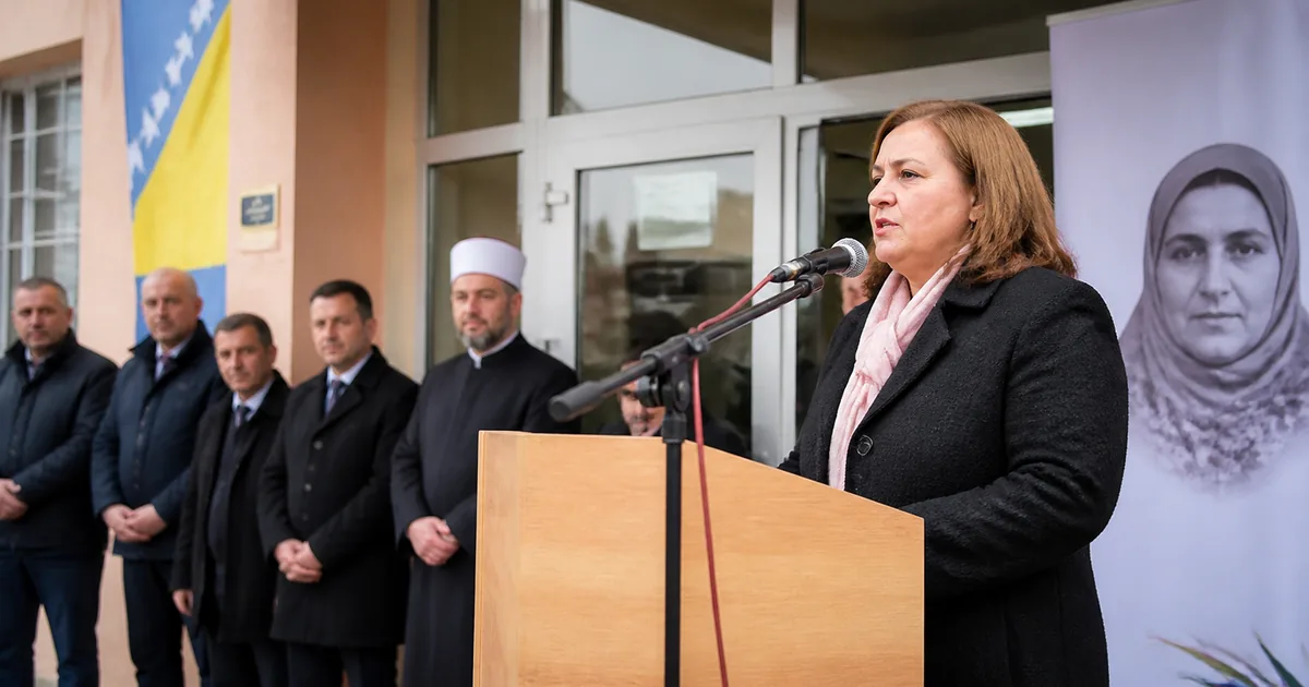 Nermin Mujkanović, Kalesija'daki Anma Töreninde Konuştu